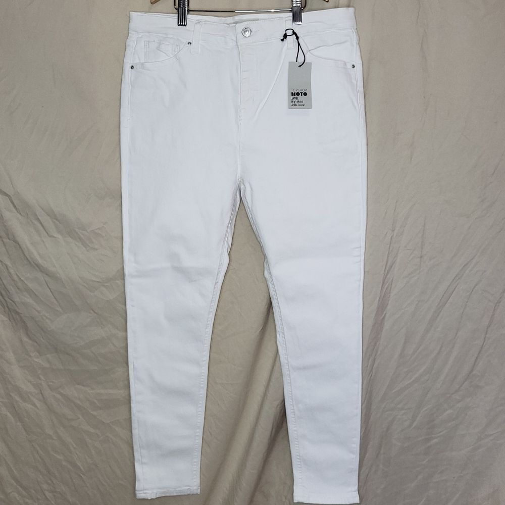 NWT Topshop Moto Jamie high waist ankle grazer jeans